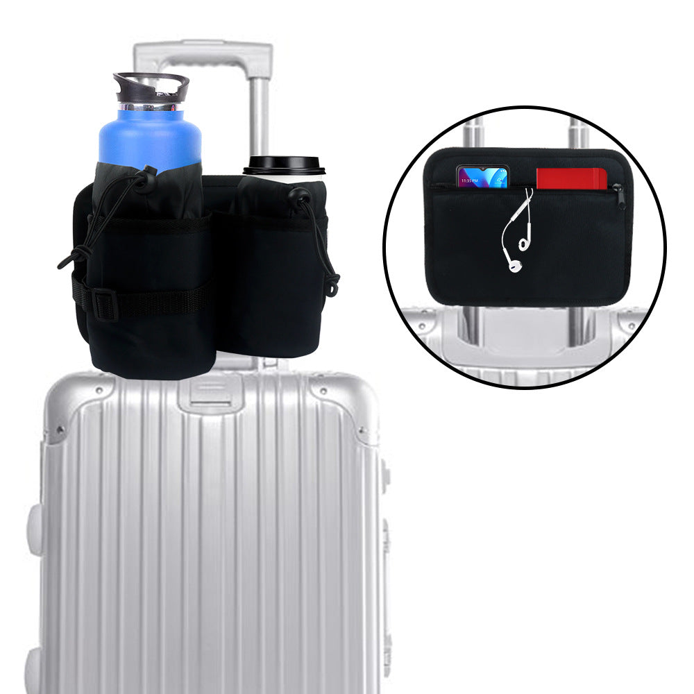 Luggage best sale cup holder