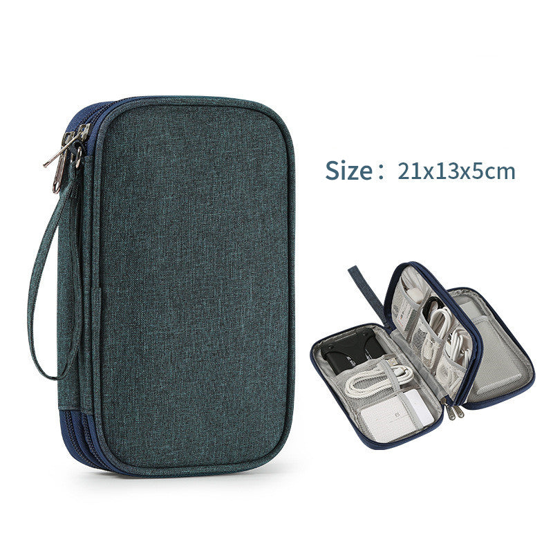 Flat Travel Storage/Organiser Bag for Digital Devices and Cables