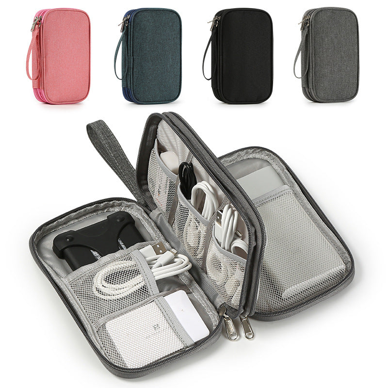 Flat Travel Storage/Organiser Bag for Digital Devices and Cables