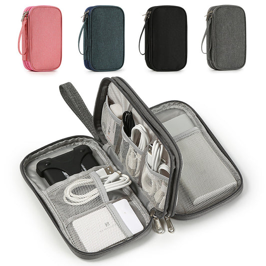 Flat Travel Storage/Organiser Bag for Digital Devices and Cables