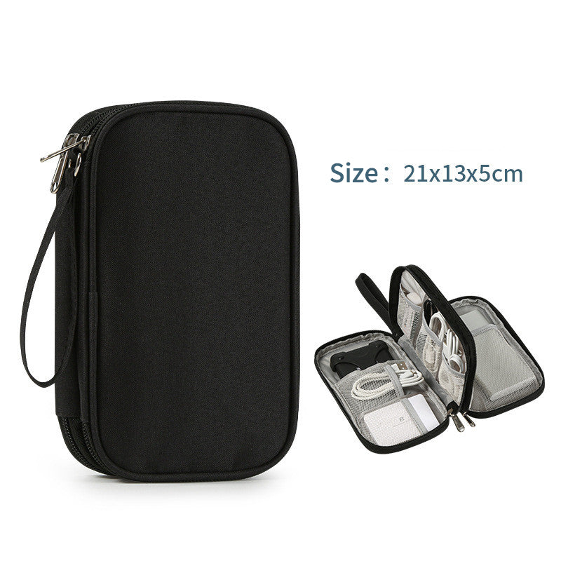 Flat Travel Storage/Organiser Bag for Digital Devices and Cables